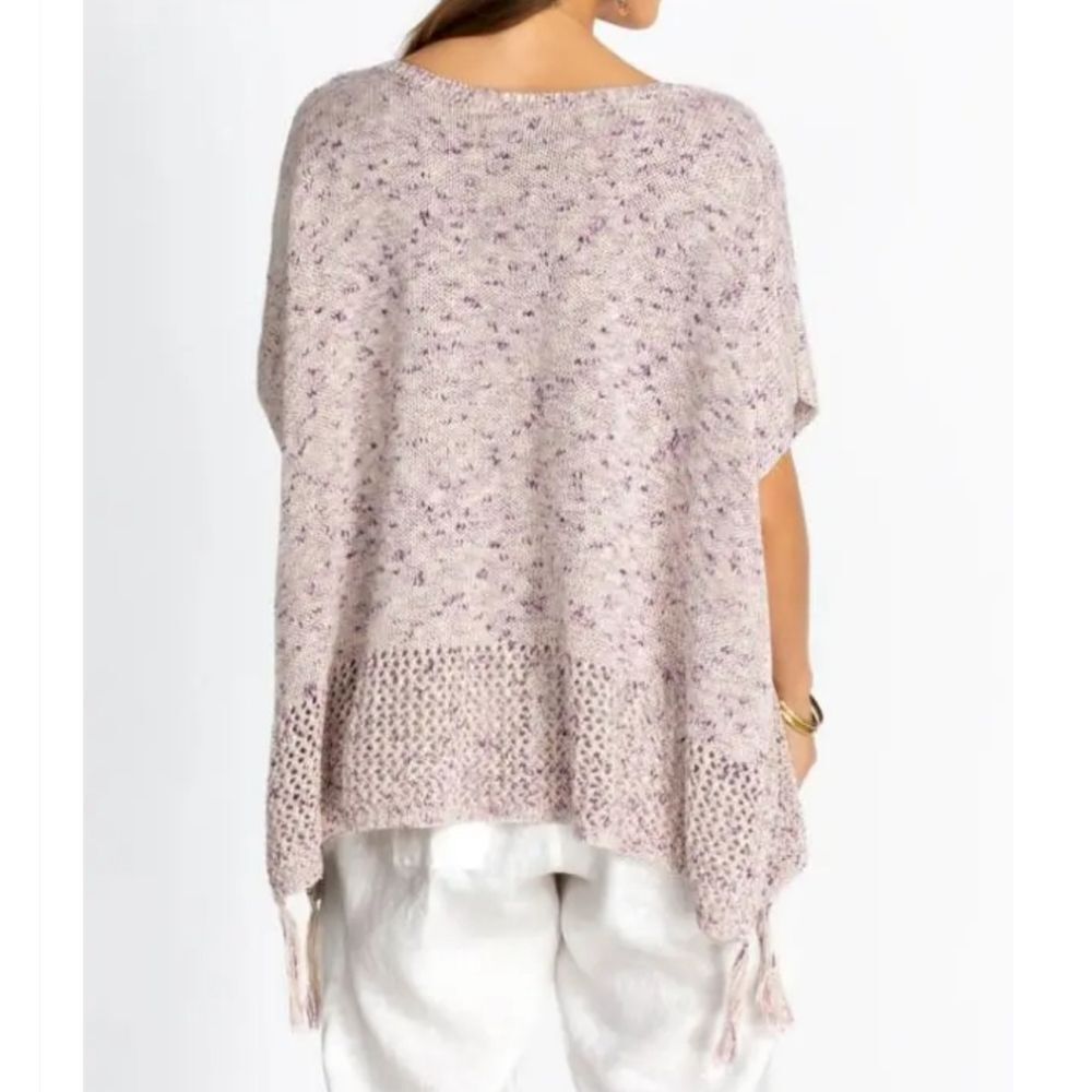 Johnny Was Knitted Poncho with Tassels Style No: M65622 RN# 149414 - Picture 4 of 11